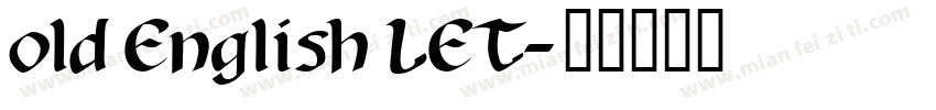 old English LET字体转换